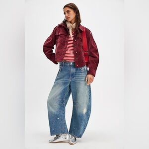 Free People We The Free Officer Velvet Jacket